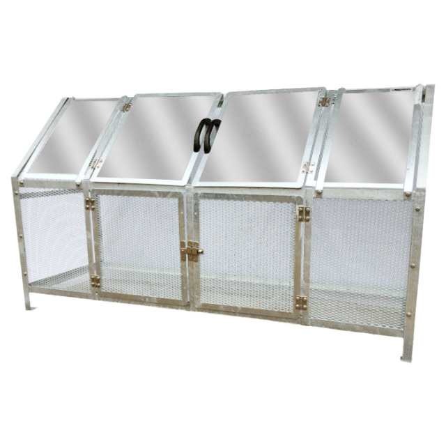 中古　メッシュパレート　状態良好　在庫大量　法人様　個人様一台からでもok ジャンボメッシュST1500ステンレス屋根付き｜完成品を販売［環境スマイル］