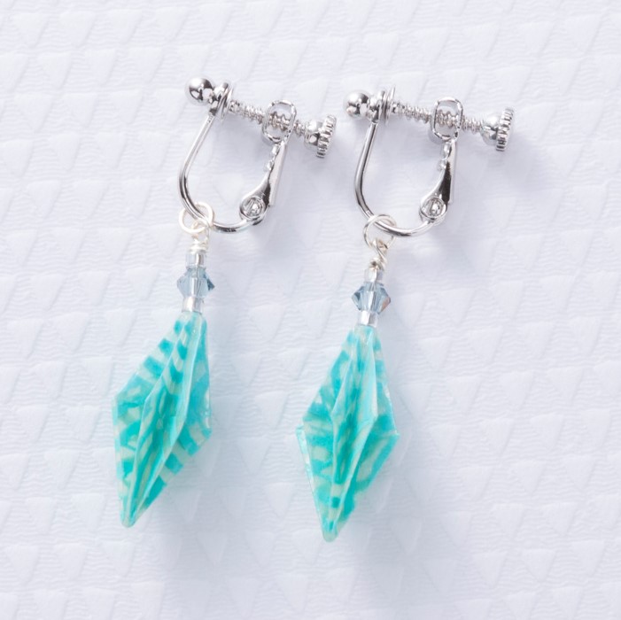 OrigamiJewelStarAnise四海波・イヤリング