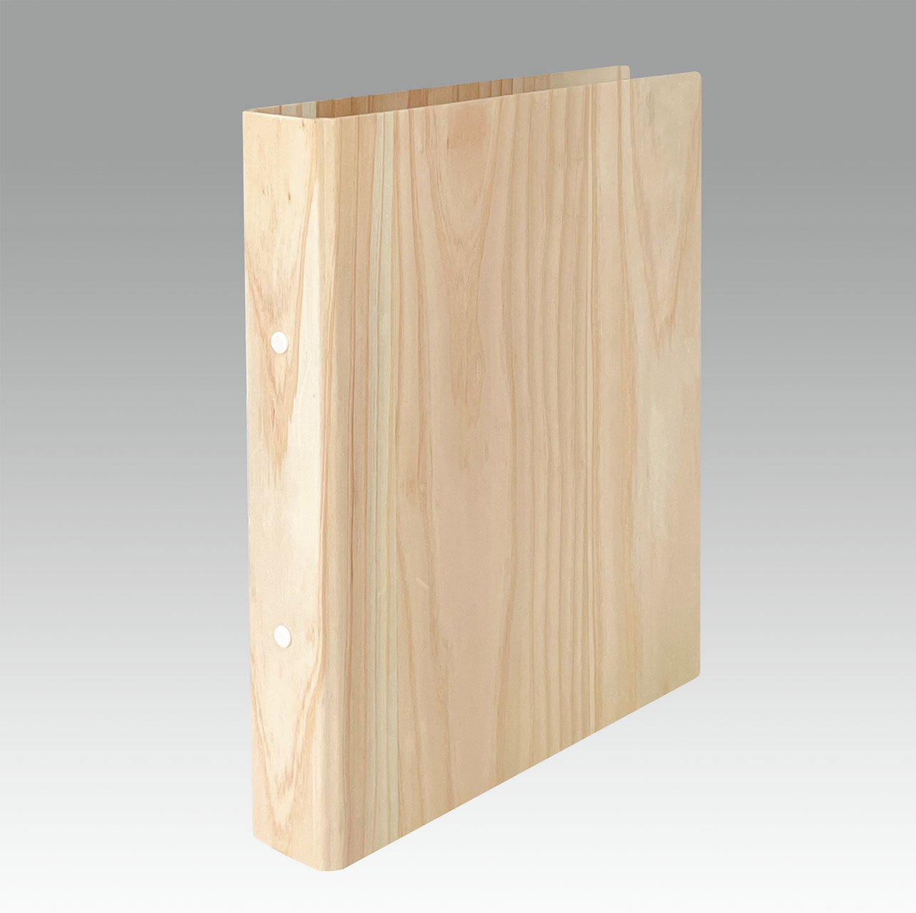 スギの間伐材パイプファイル 背幅3cm