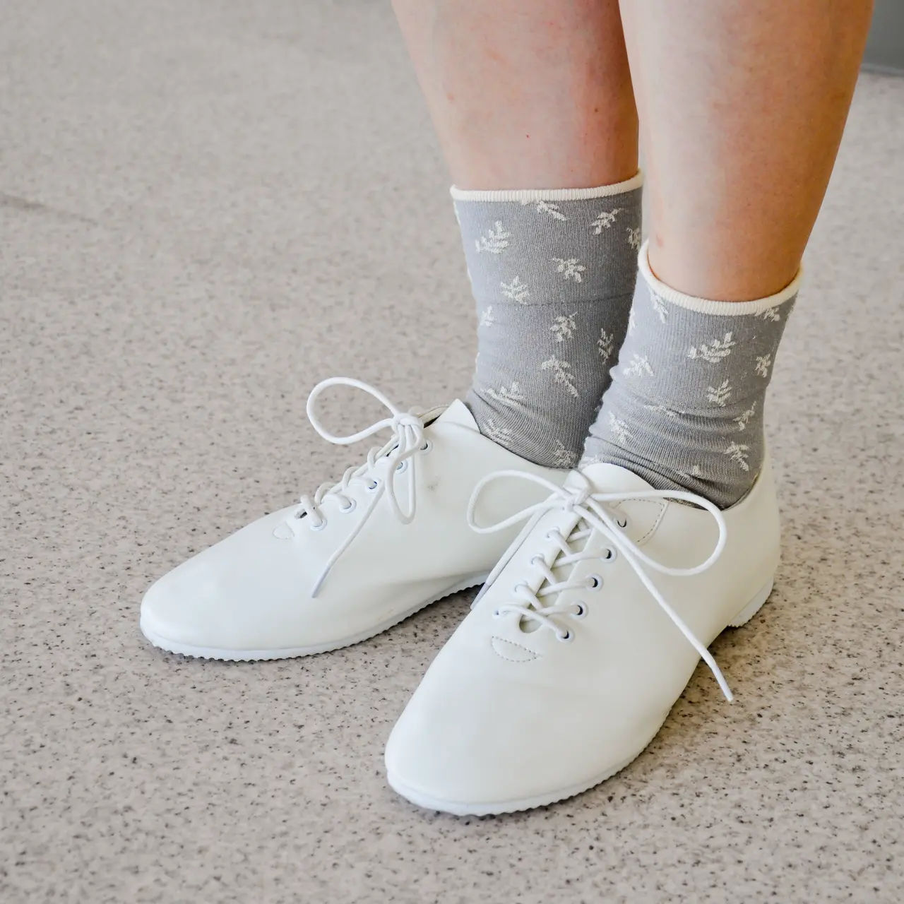 オーガ二ックコットン リーフソックス