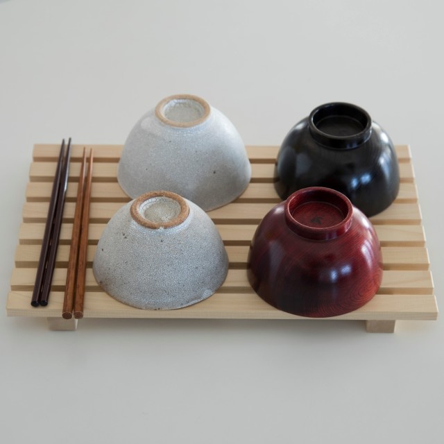 青森ひば　キッチンすのこ大　イメージ　茶碗