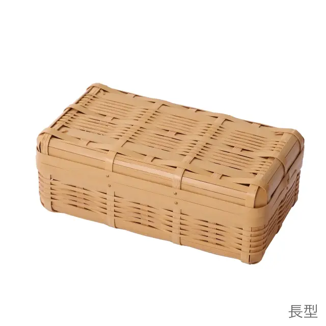 【国産白竹と真鍮使用】竹組み弁当箱【手づくり】