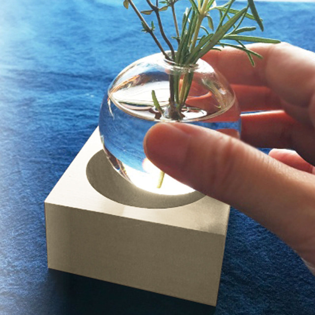 【国産間伐材使用】フラワーベース ナチュラル