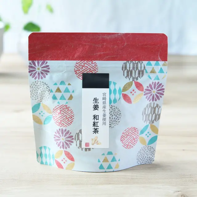 生姜と和紅茶のティーバッグ「生姜 和紅茶」(糸付き)