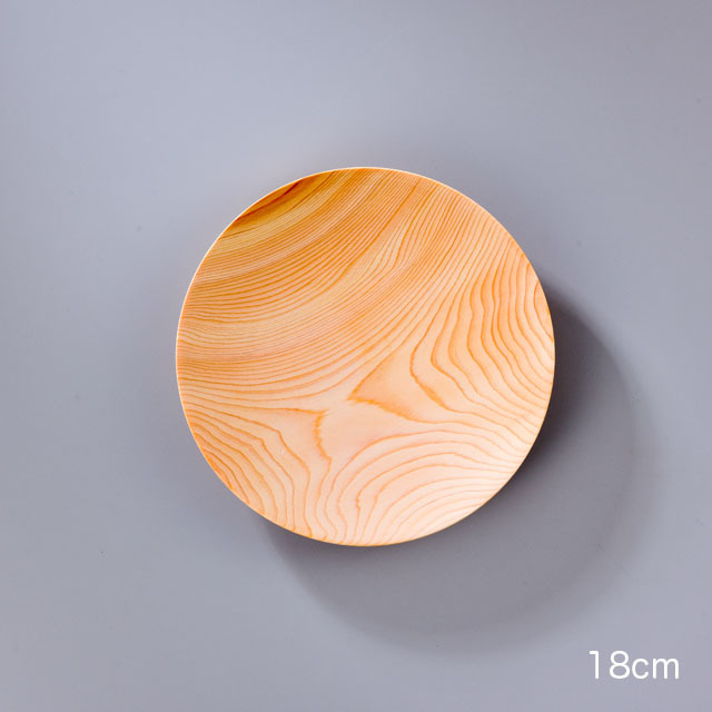 間伐材のお皿 ひのき