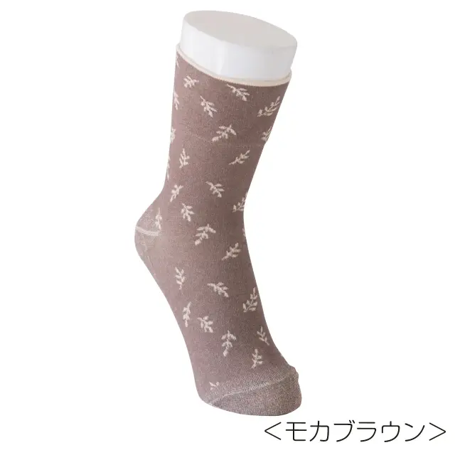 オーガ二ックコットン リーフソックス