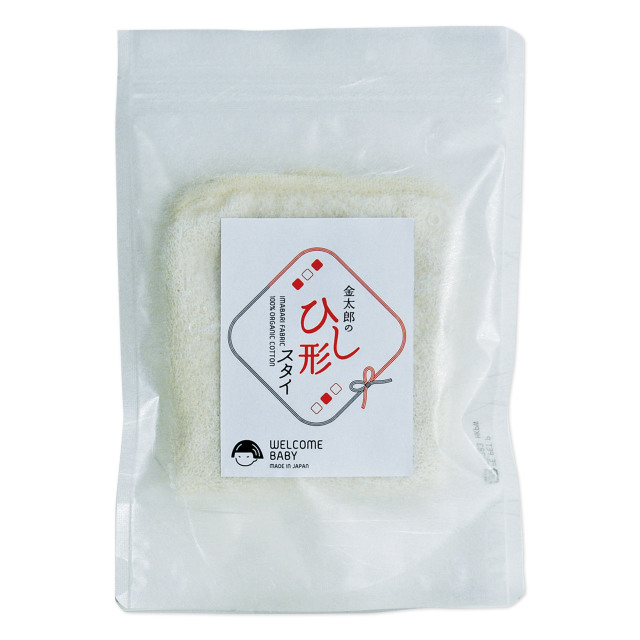 オーガニックコットン金太郎のひし形スタイ画像