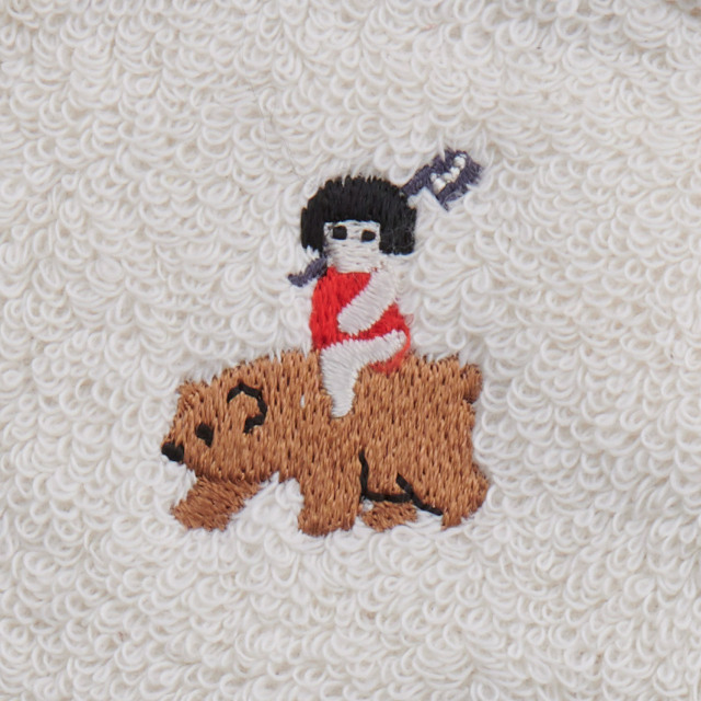 オーガニックコットン金太郎のひし形スタイ画像