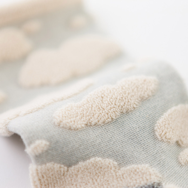 オーガニックコットン綿雲パイルソックス
