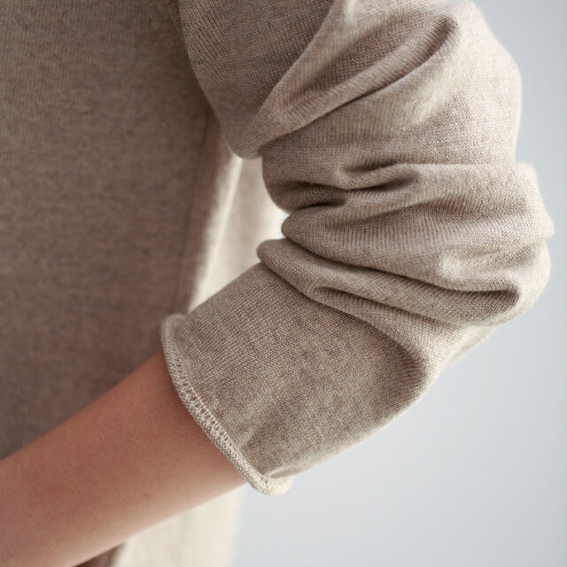 国産ニットサキハナロングカーディガン画像