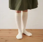 オーガニックコットン ハイソックス