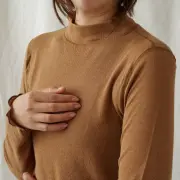 オーガニックコットンハイネック長袖Tシャツメイ