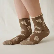 オーガニックコットン フロートばらソックス
