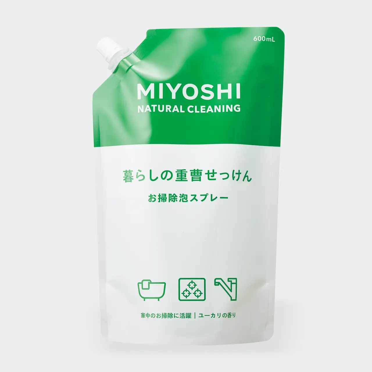 MIYOSHI　暮らしの重曹せっけん お掃除泡スプレー　詰替