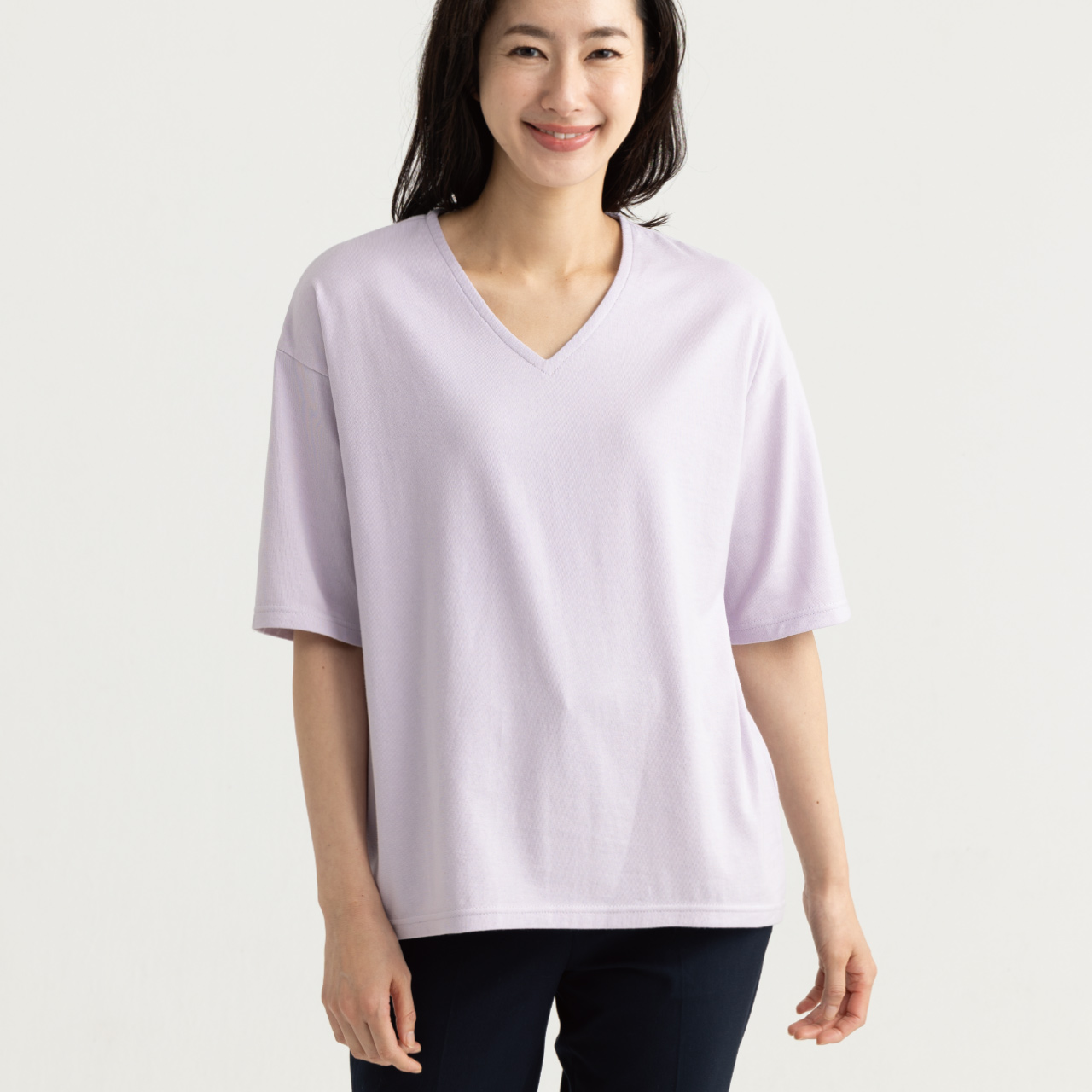 オーガニックコットン5分袖Tシャツ