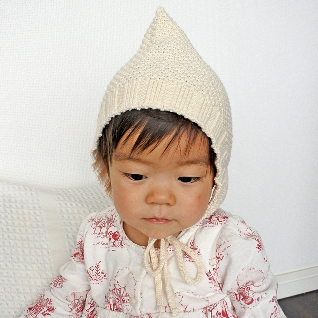 オーガニックコットン ベビーボンネット エコデパジャパン