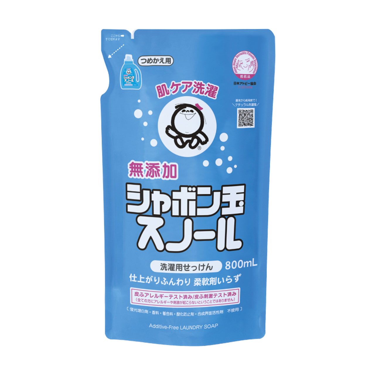 シャボン玉スノールつめかえ用 800ｍL