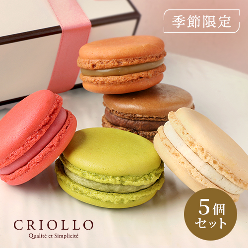 マカロン】マカロン5個セット（ショコラ/ガイア/フランボワーズ