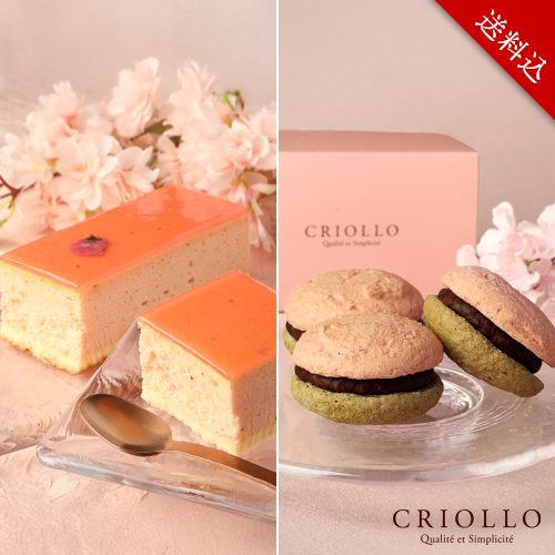 【送料込】幻のさくらチーズケーキ と ヨーヨーマカロン・さくら3個セット【冷凍便】【朝9時までの注文で当日出荷可】※4月7日までのお届け ※オンライン限定セット