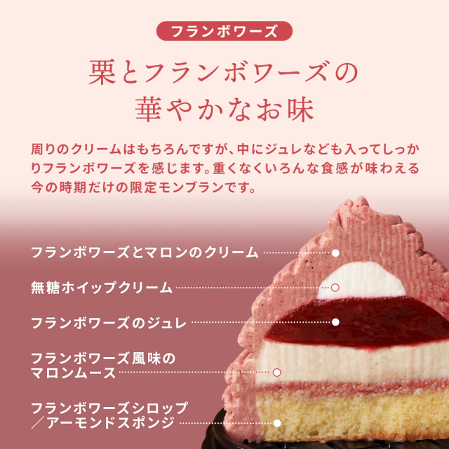 季節限定】モンブラン 4種4個セット (プレーン/フランボワーズ