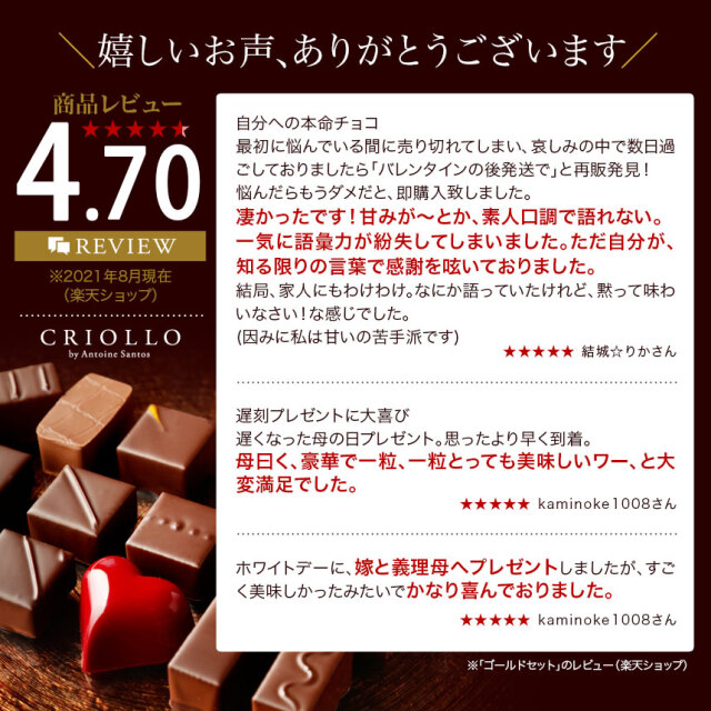 チョコレートセット112個！ チョコレート】ゴールドセット ボンボンショコラ 15粒入り詰め合わせ