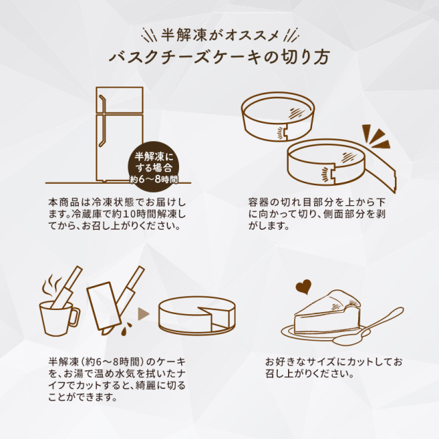 クリーミーバスクチーズケーキ