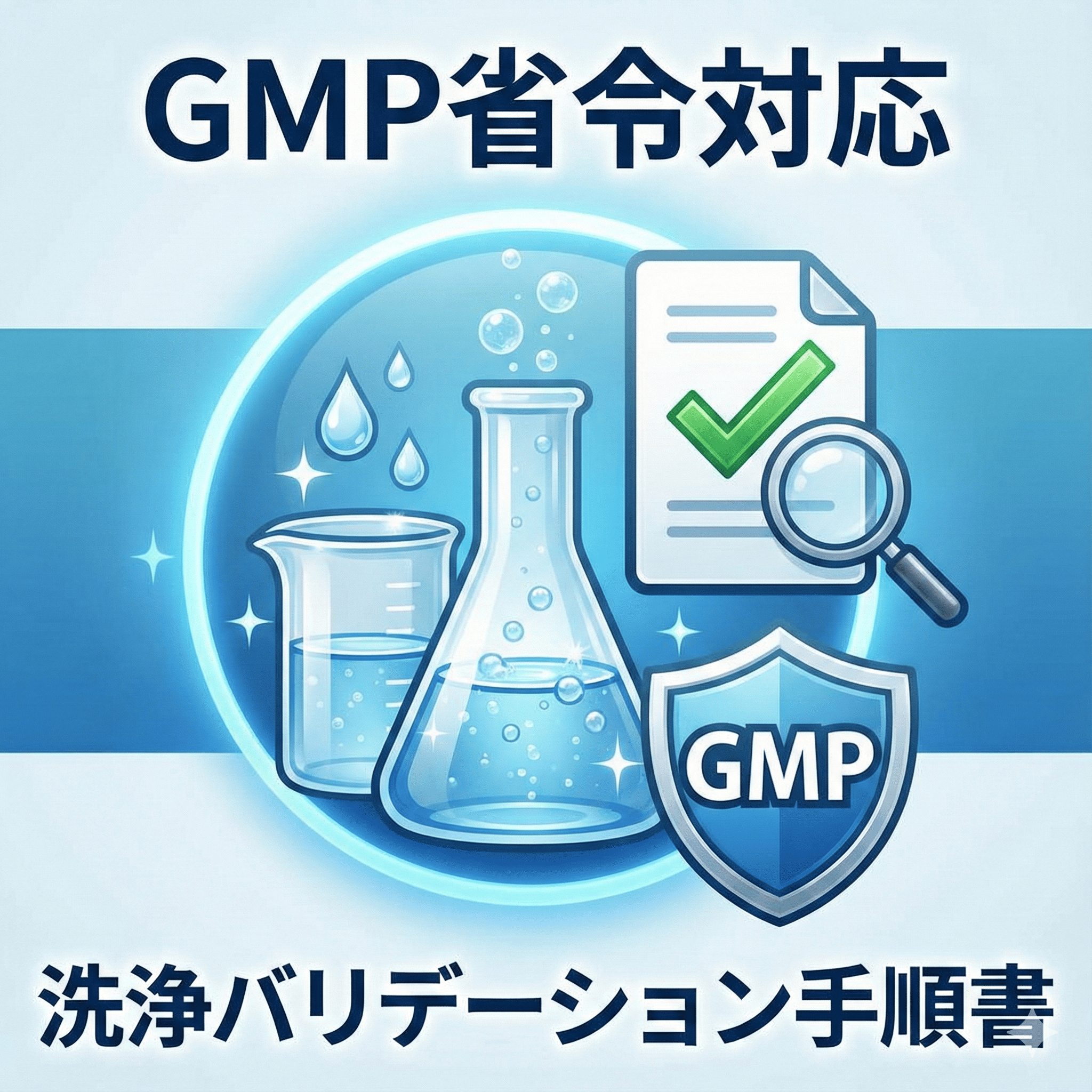 【GMP省令対応】洗浄バリデーション手順書