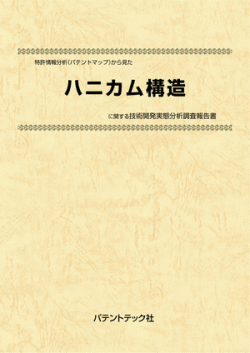 [書籍] 特許情報分析（パテントマップ）から見た  ハニカム構造 技術開発実態分析調査報告書