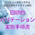 【コンピュータ化システム適正管理ガイドライン対応】回顧的バリデーション実施手順書