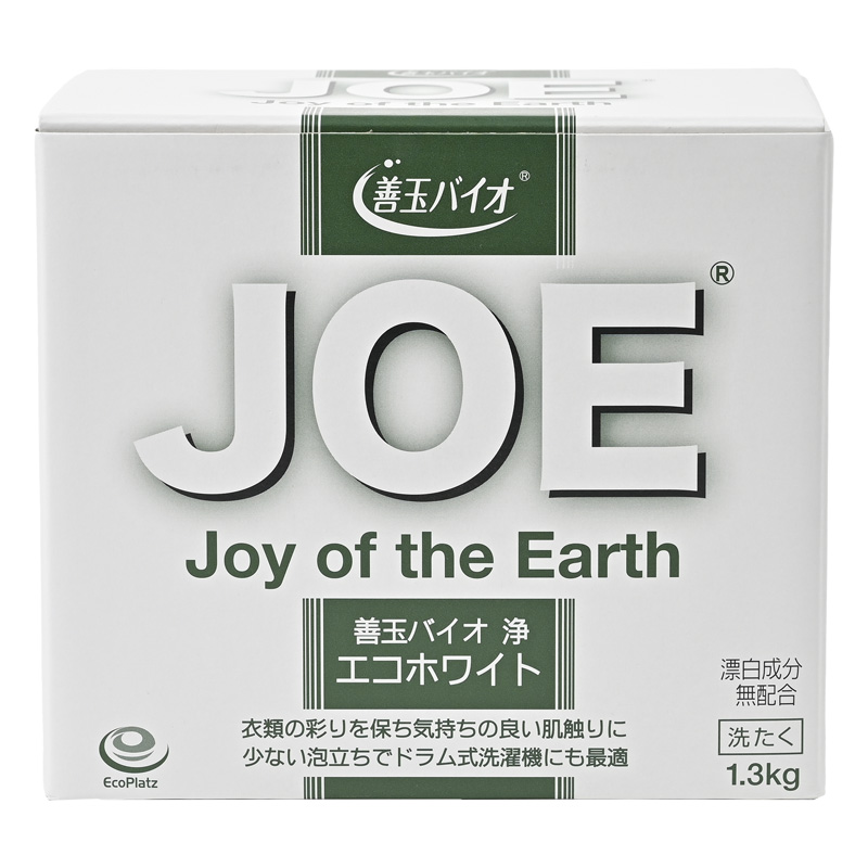 エコ洗剤　善玉バイオ洗剤　浄　JOE1.3kg×12個　粉洗剤 浄 エコホワイト (粉末洗剤)