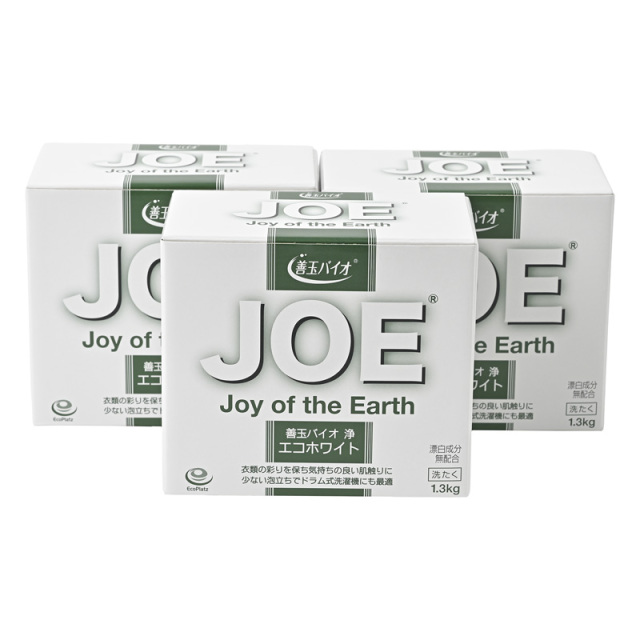 9個セット　まとめ　エコ洗剤　善玉バイオ洗剤　浄　JOE1.3kg粉洗剤 楽天市場】善玉バイオ 浄 JOE 1.3kg×12箱セット エコ洗剤 衣類用