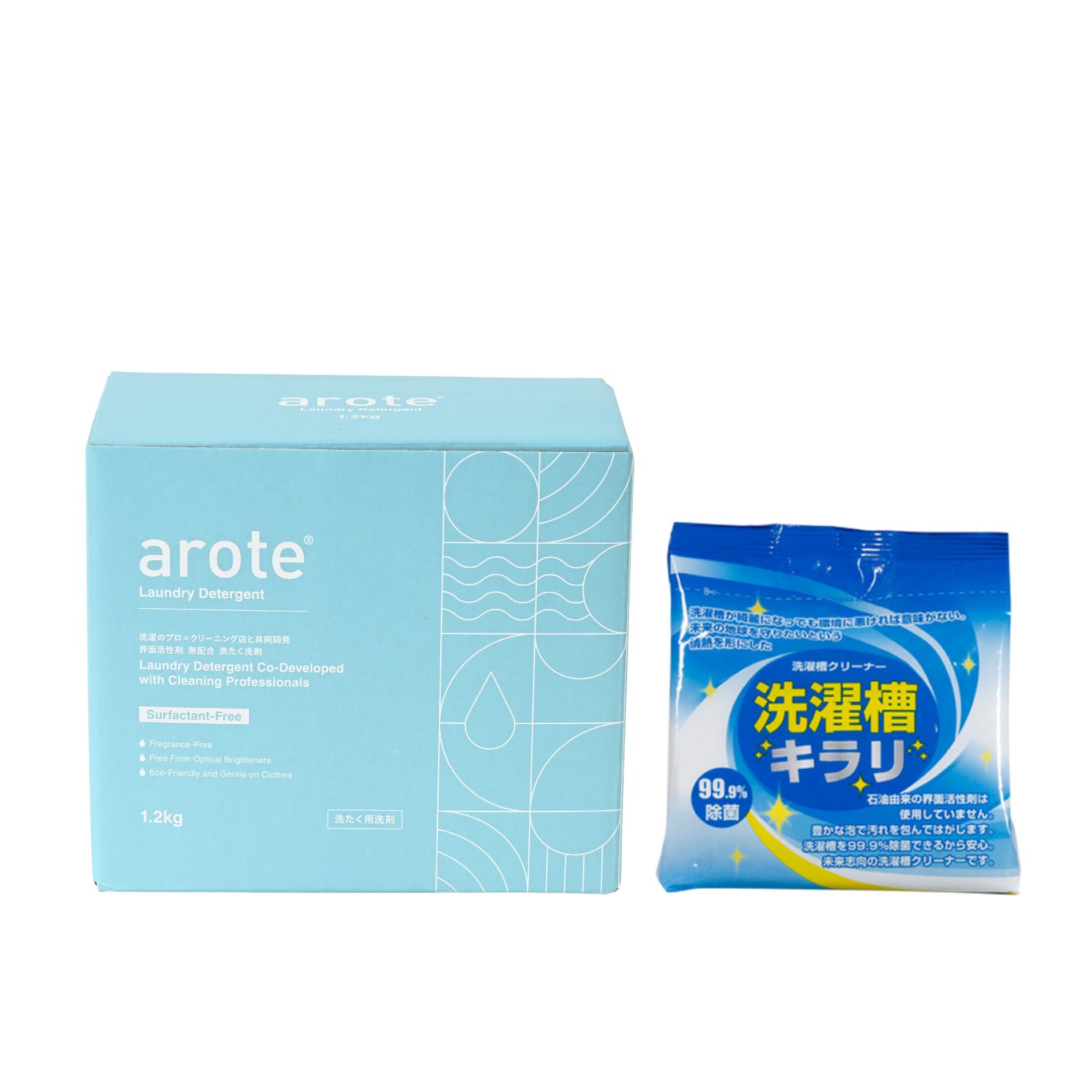 初めてのお水通しセット　(arote 1個 ＆ 洗濯槽キラリ1個)