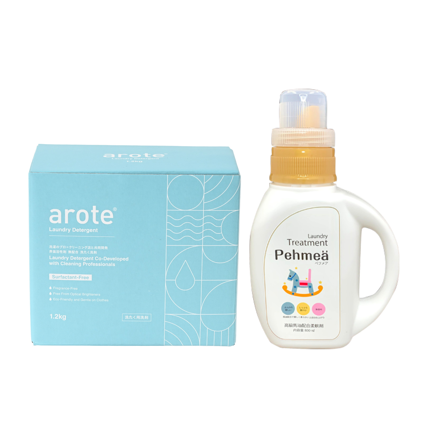 ふわり仕上がる！赤ちゃん想いセット　(arote  1個 ＆柔軟剤ぺフメア1本)