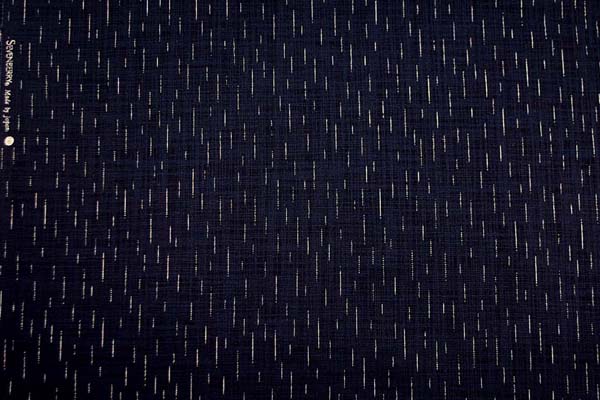 むら糸和柄　縦雫