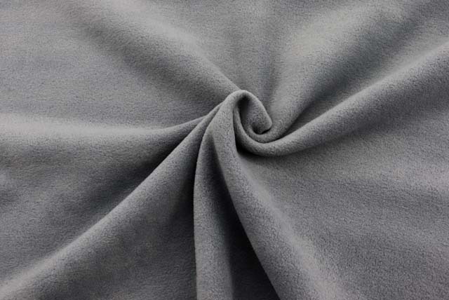 プレミアムバルキーフリース生地　ミディアムグレイ【50cm単位】 （f212）