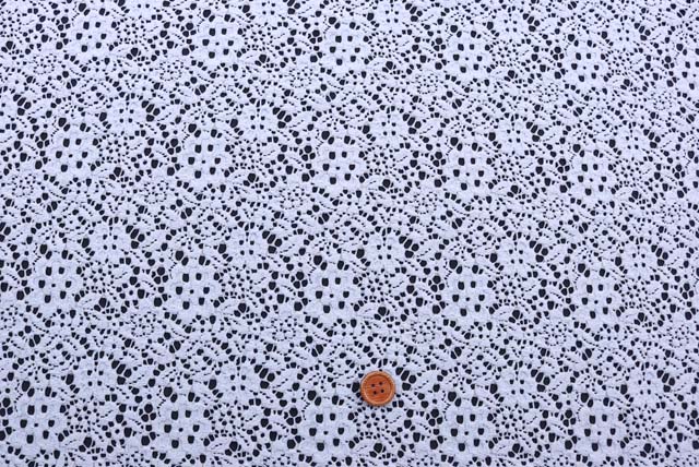 ラッセルレース生地　ブルーグレイ【50cm単位】　(la761)