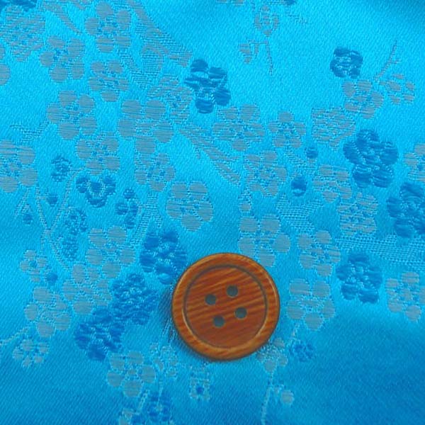 チャイナドレス生地 中国民族衣装生地　梅　水色