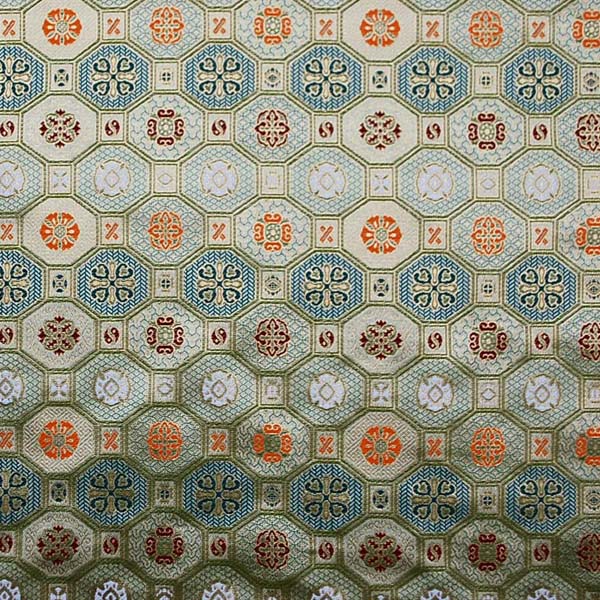 金襴　三丁サビ　蜀江文　白金　0651-05