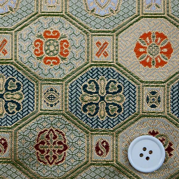 金襴　三丁サビ　蜀江文　白金　0651-05