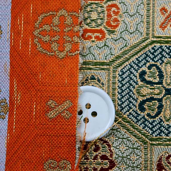 金襴　三丁サビ　蜀江文　白金　0651-05