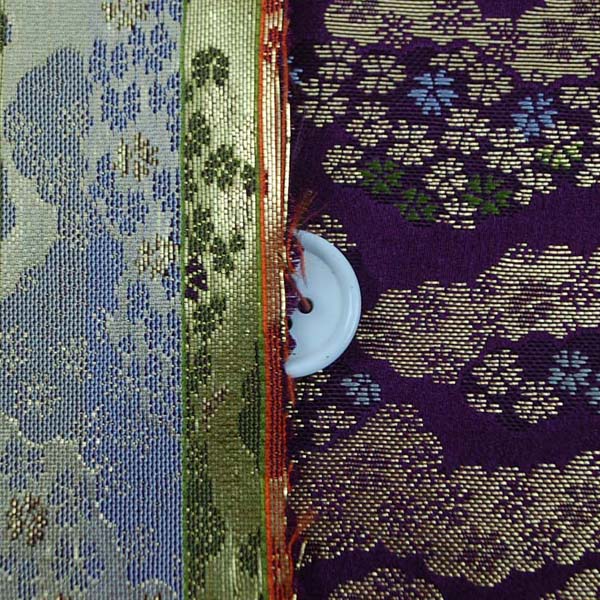 金襴　寿三丁　雲取・花霞文（桜）　紫　0651-45