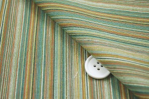 浴衣じんべいに最適な　しじら織りストライプ生地　草色