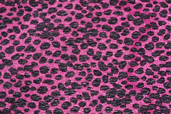 ヒョウ柄接結（ショッキングピンク）