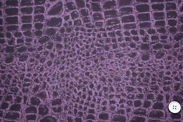 ワニ柄スエード接結（ムラサキ系）