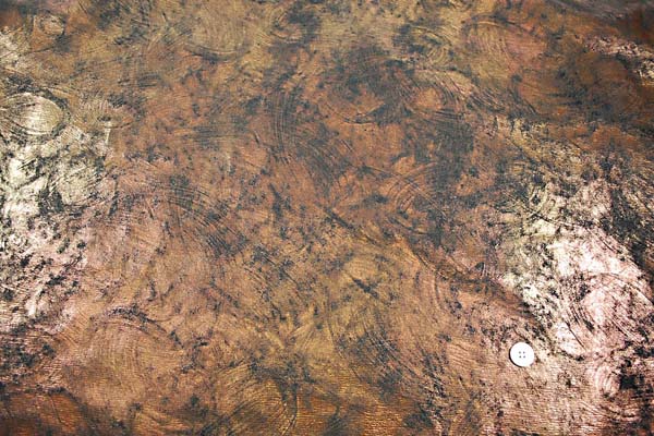 クラッシュ　箔　プリント（カッパー・銅色）