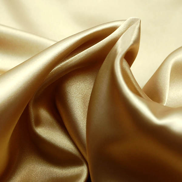 ポリエステル・サテン生地 シャンパンゴールド