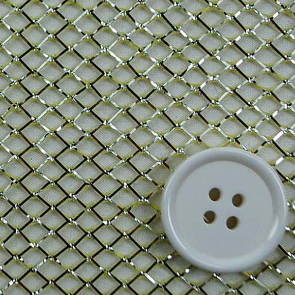 １ＷＡＹ　ラメネット　黄色地にシルバー　5606-13