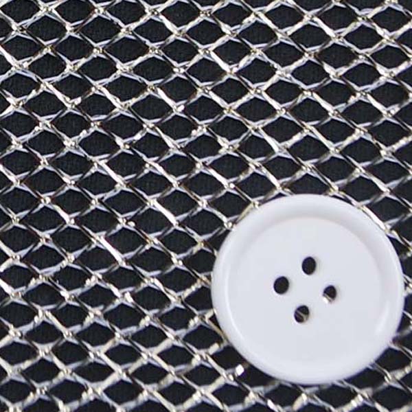 １ＷＡＹ　ラメネット　白地にゴールド　5606-17