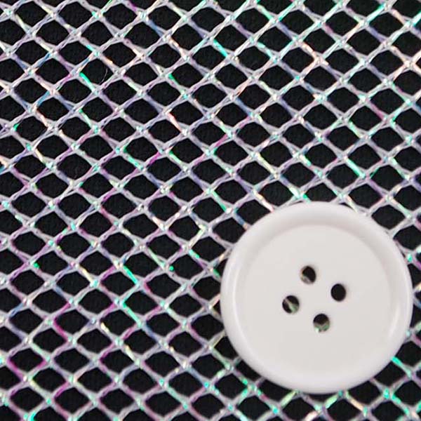 １ＷＡＹ　ラメネット　白地にパール　5606-18