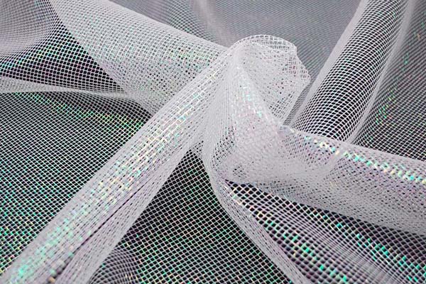 １ＷＡＹ　ラメネット　白地にパール　5606-18